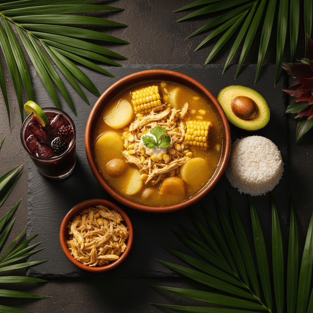 Ajiaco Combo — Hearty Colombian chicken & potato soup at Tropical Bites Chicago