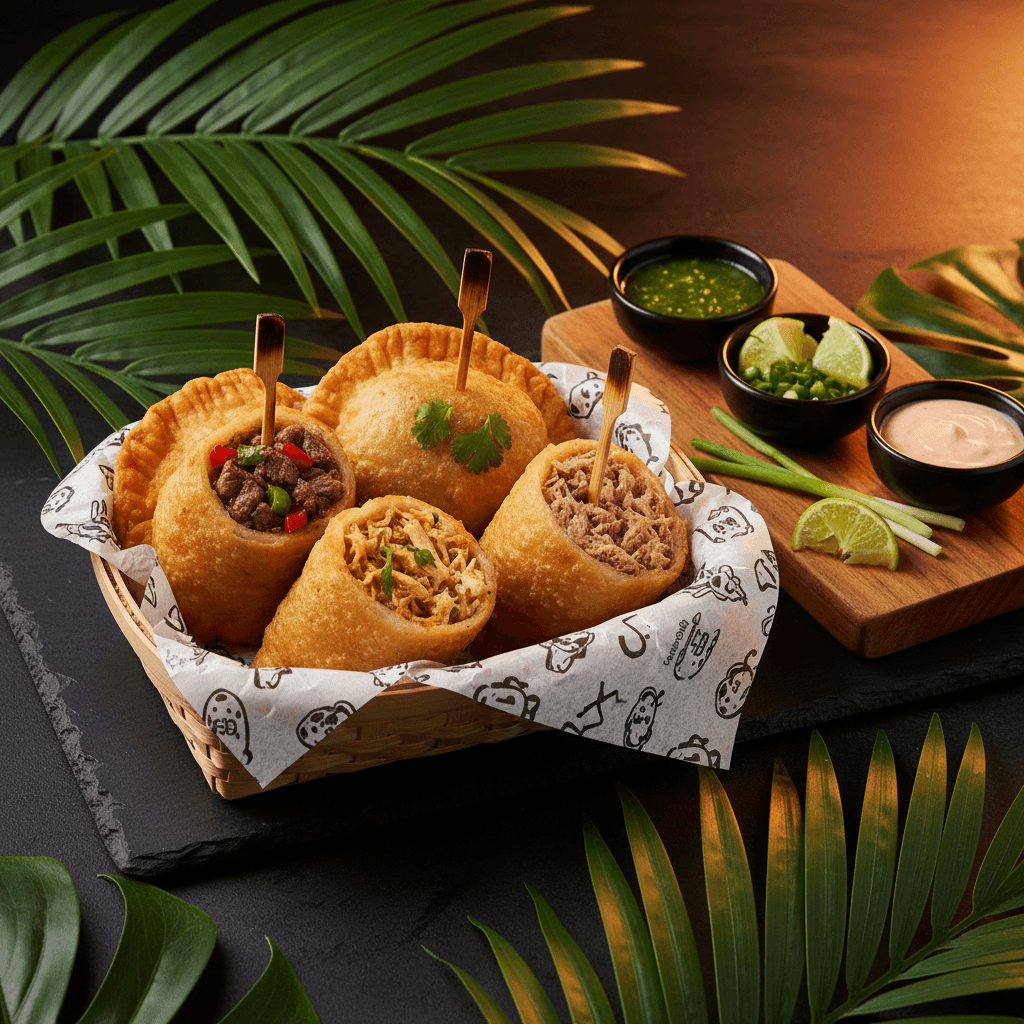 Empanadas — Steak, chicken or tuna at Tropical Bites Chicago