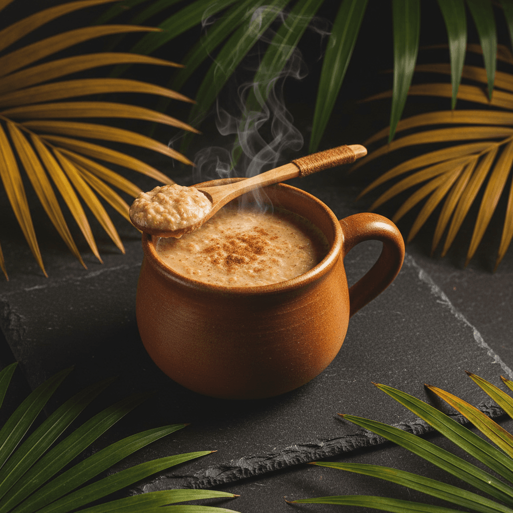 Hot Oatmeal — Warm Colombian oat drink at Tropical Bites Chicago