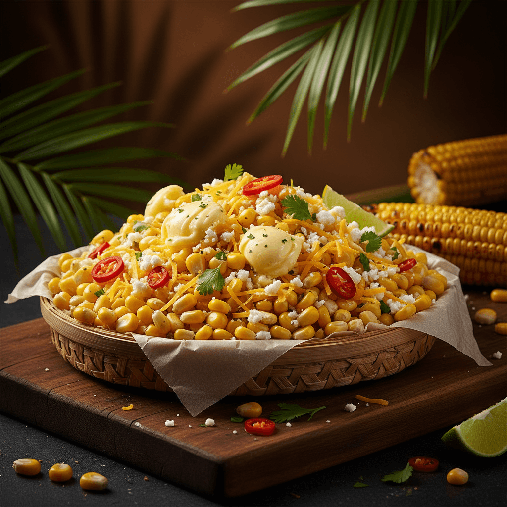 Mazorca Desgranada — Salted corn with cheese & butter at Tropical Bites Chicago