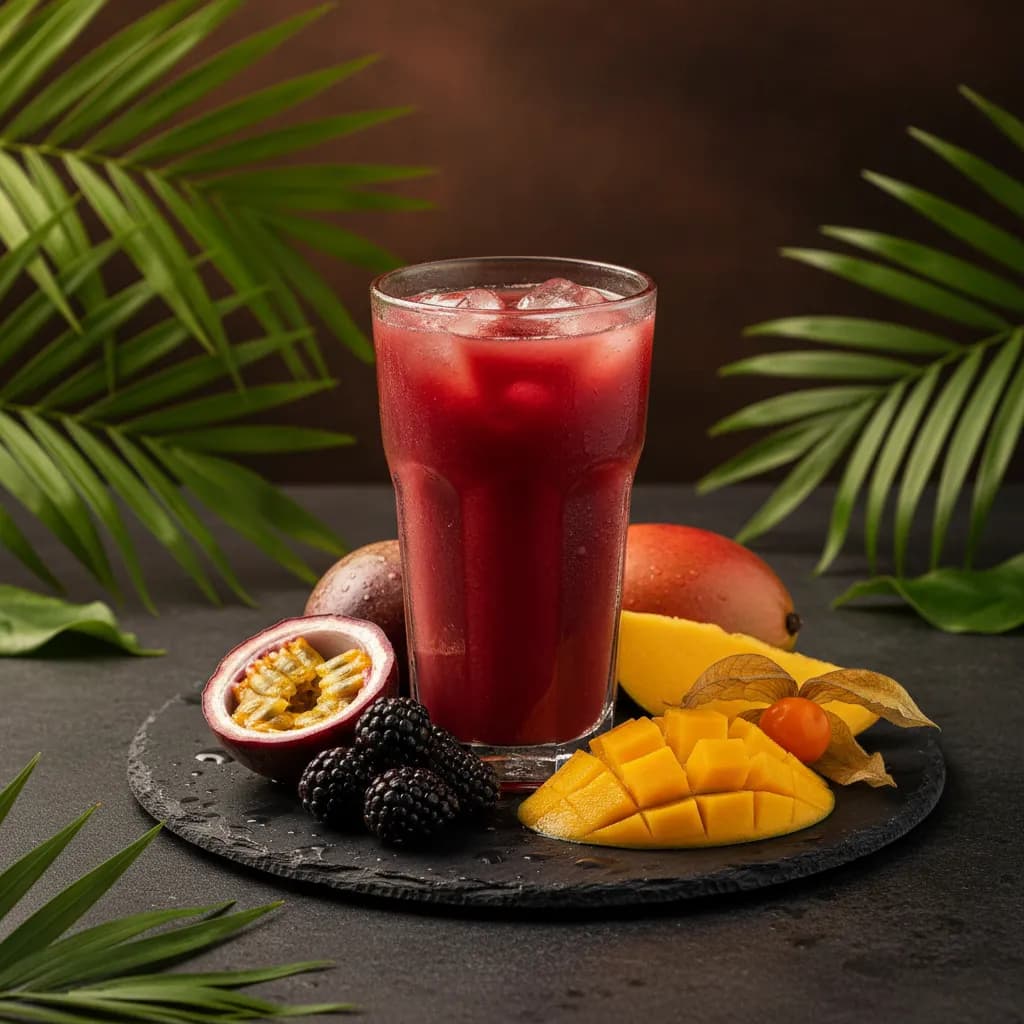 Jugo Mixto — Jugo mixto de la casa (hasta 3) at Tropical Bites Chicago