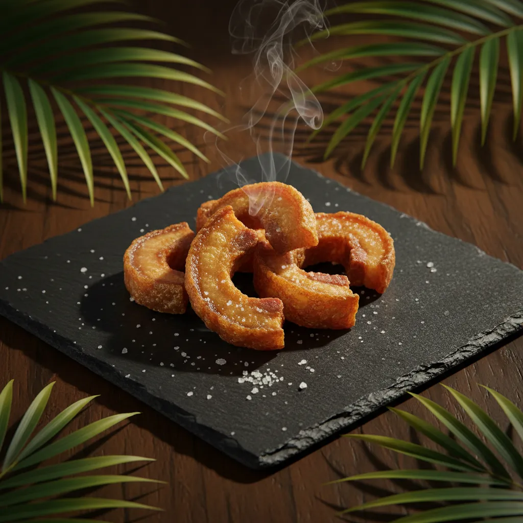Porción de Chicharrón — Porción de chicharrón crujiente at Tropical Bites Chicago
