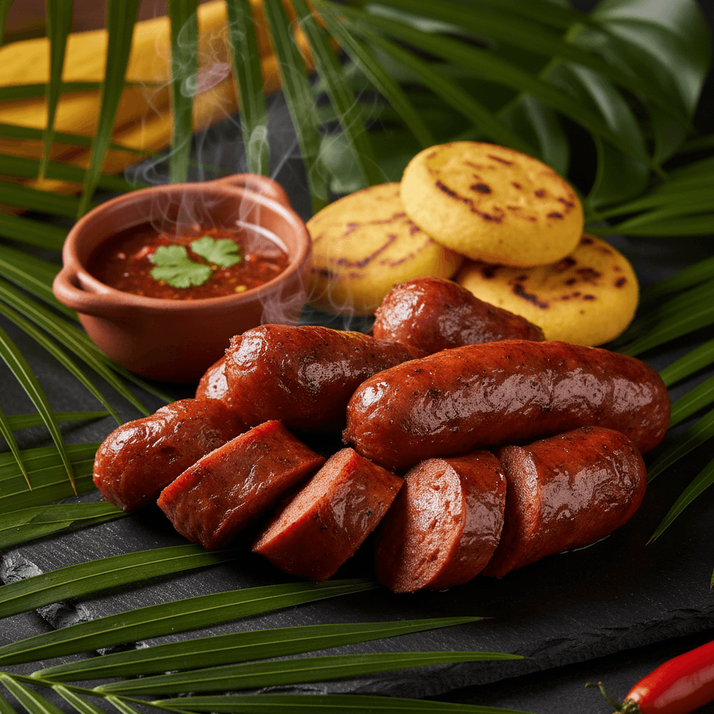 Portion of Chorizo — Side of Colombian chorizo at Tropical Bites Chicago