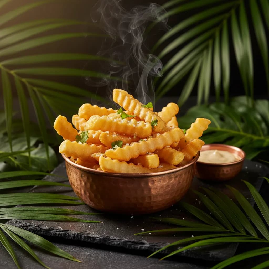 Porción de Papas Fritas — Porción de papas fritas at Tropical Bites Chicago