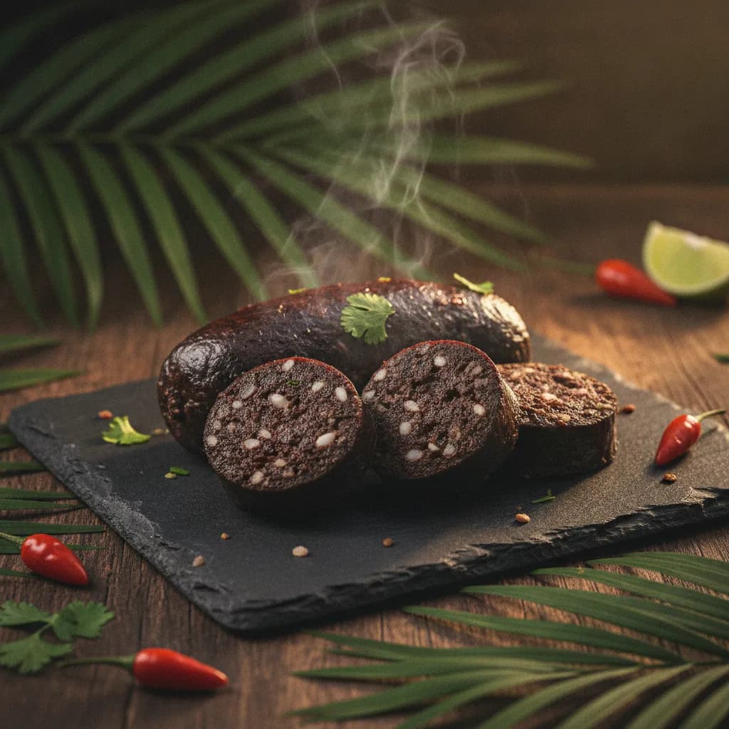 Porción de Morcilla — Porción de morcilla colombiana at Tropical Bites Chicago