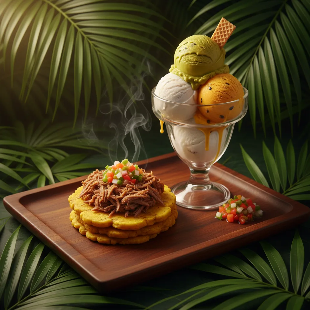 Porción de Dos Bolas de Helado — Dos bolas de helado at Tropical Bites Chicago