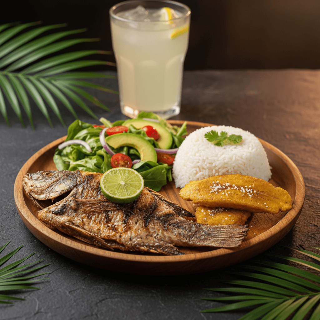 Small Mojarra a la Parrilla — Smaller grilled tilapia at Tropical Bites Chicago