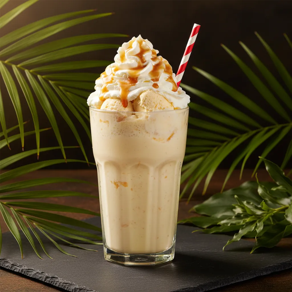 Milkshake de Vainilla — Milkshake de vainilla con helado at Tropical Bites Chicago