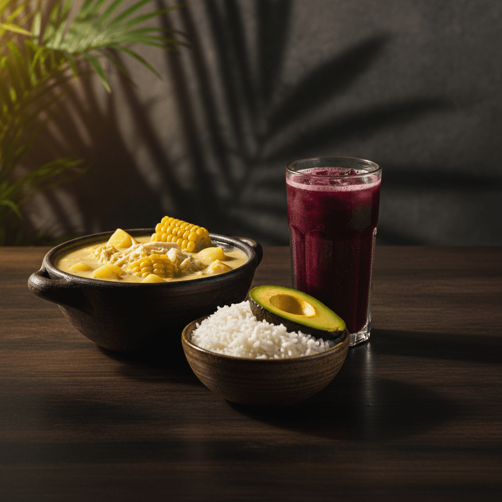 Ajiaco Combo — Colombia's coziest soup, served the traditional way. | Tropical Bites Colombian restaurant Chicago