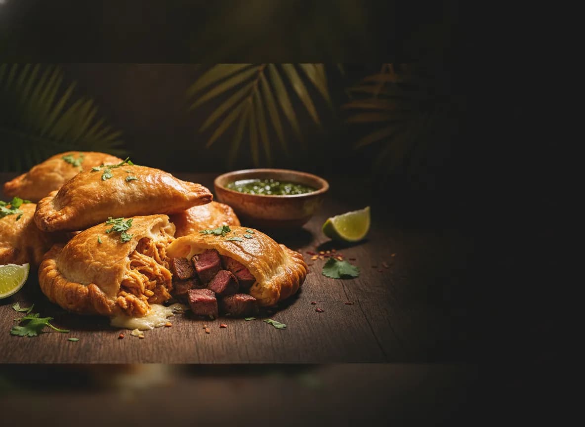 Empanadas — Crispy steak or chicken empanadas from just $2.75. | Tropical Bites Colombian restaurant Chicago